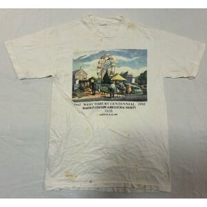 VTG 90s Martha's Vineyard Agricultural Society Fair T-Shirt West Tisbury